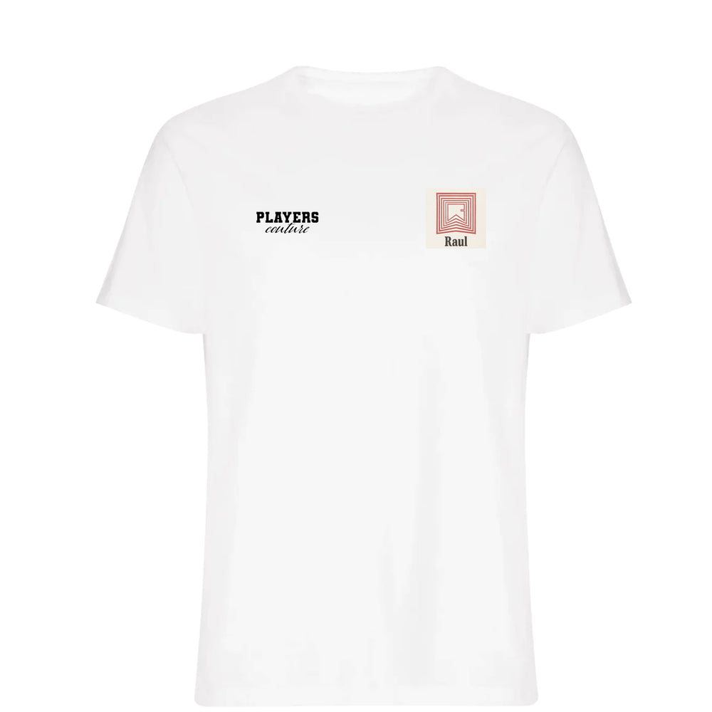 Raul Logo Players Couture Mens T-Shirt White