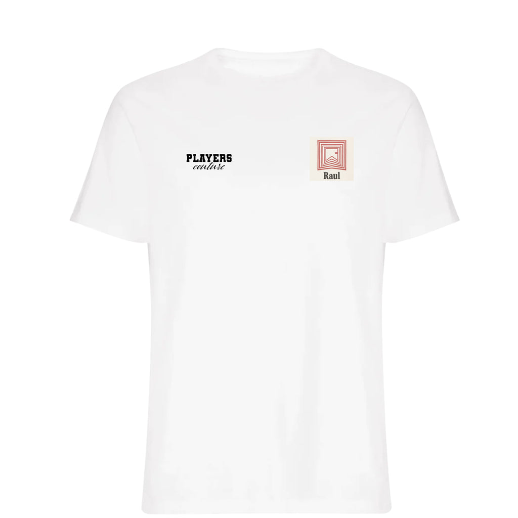 Raul Logo Players Couture Mens T-Shirt White