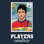 Raul World Cup Sticker Men's Hoodie – raul navy Players Couture design