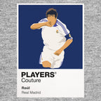 Raul Real Madrid Icon Frame Men's Hoodie — Gray Artwork