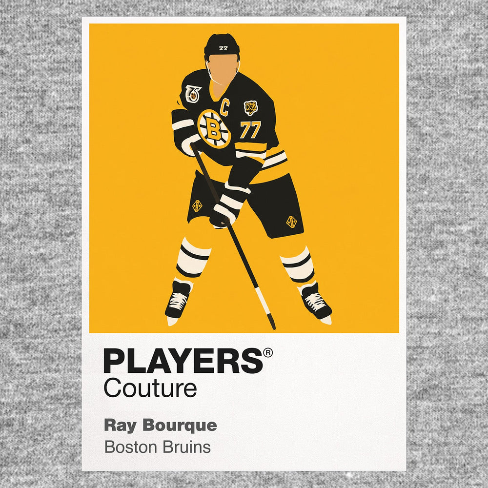 Ray Bourque Bruins Ice Hockey Icon Frame Men's Hoodie – image 6