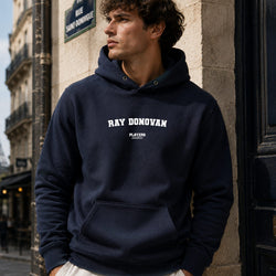 Ray Donovan name-print hoodie - navy