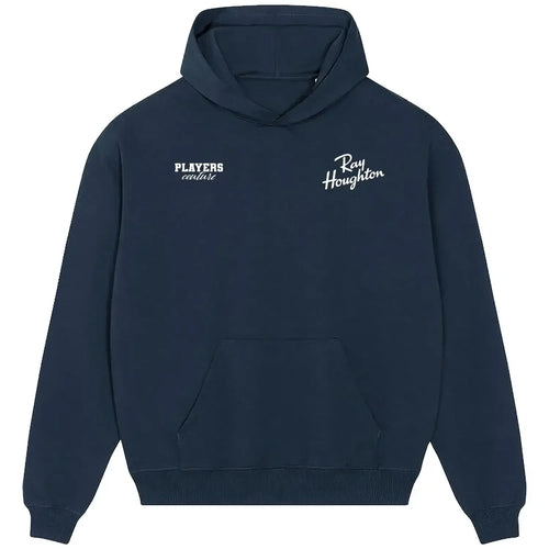Ray Hougton hoodie – navy men's hoodie featuring the Ray Hougton Players Couture logo