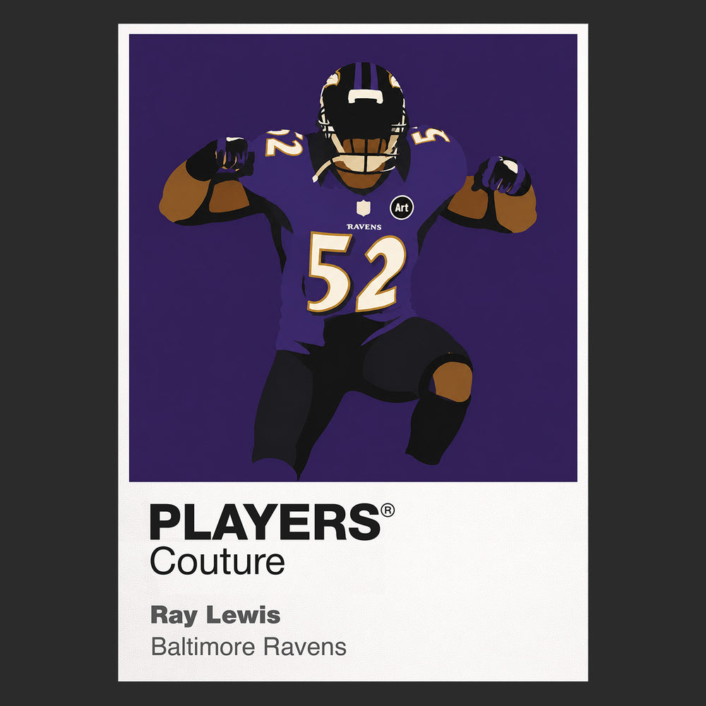 Ray Lewis Ravens American Football Icon Frame Men's Hoodie