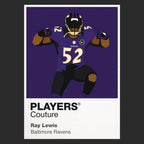 Ray Lewis Ravens American Football Icon Frame Men's Hoodie