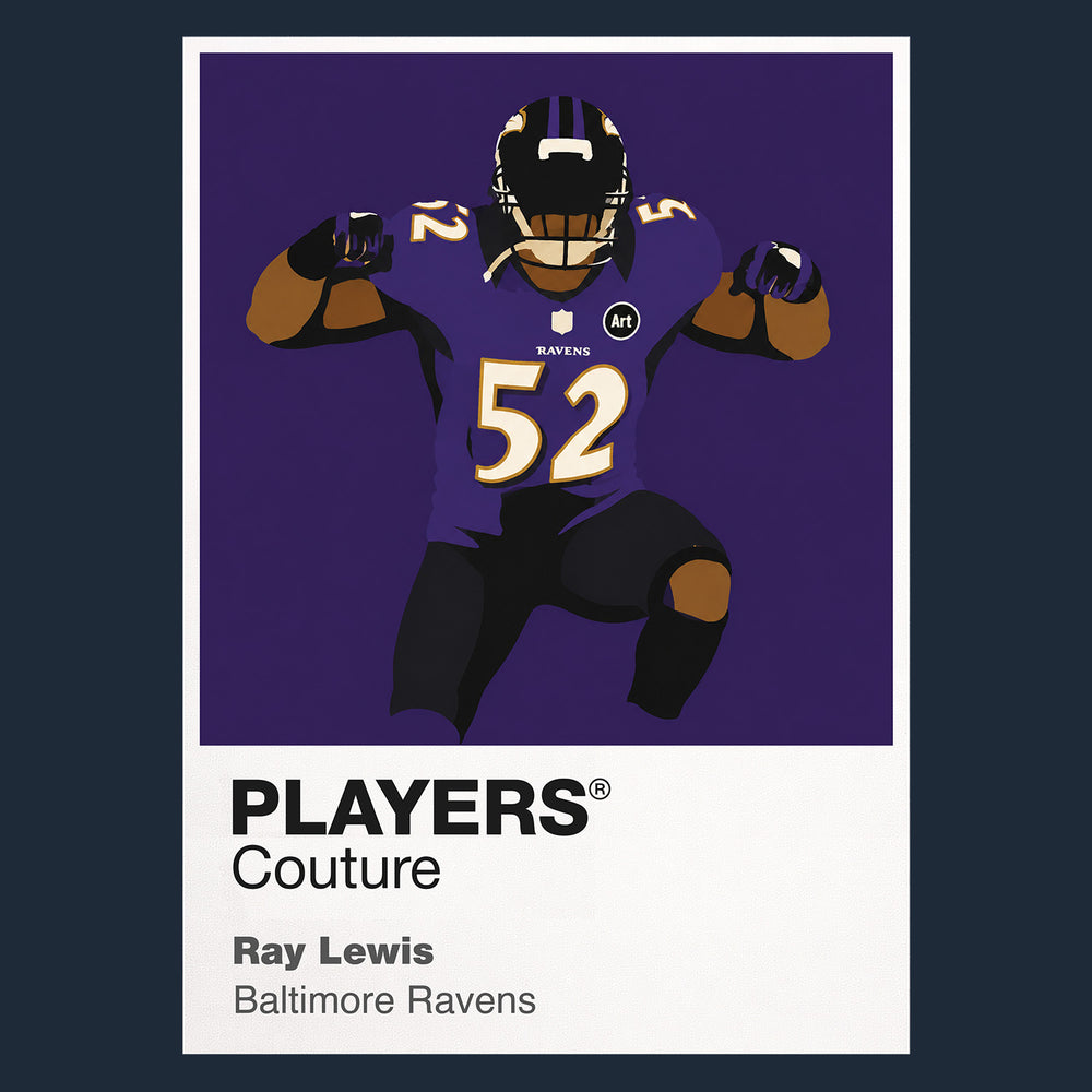 Ray Lewis Ravens American Football Icon Frame Men's Hoodie