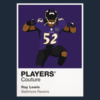 Ray Lewis Ravens American Football Icon Frame Men's Hoodie