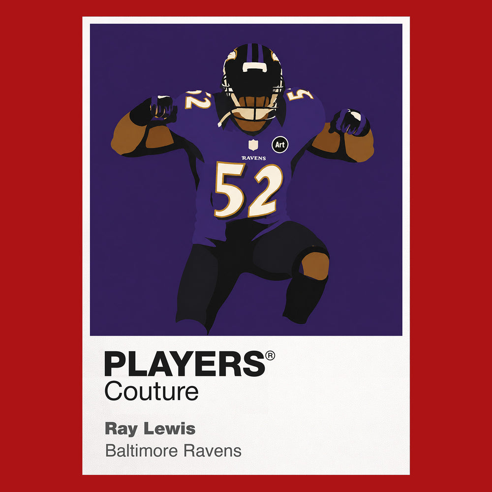 Ray Lewis Ravens American Football Icon Frame Men's Hoodie