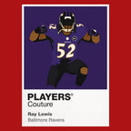 Ray Lewis Ravens American Football Icon Frame Men's Hoodie
