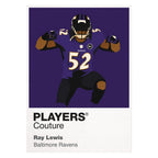 Ray Lewis Ravens American Football Icon Frame Men's Hoodie