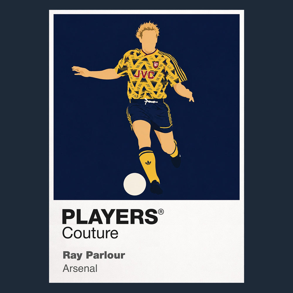 Ray Parlour Arsenal Icon Frame Men's Hoodie — Navy Artwork