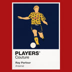 Ray Parlour Arsenal Icon Frame Men's Hoodie — Red Artwork