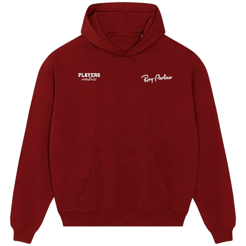 Ray Parlour hoodie – red men's hoodie featuring the Ray Parlour Players Couture logo