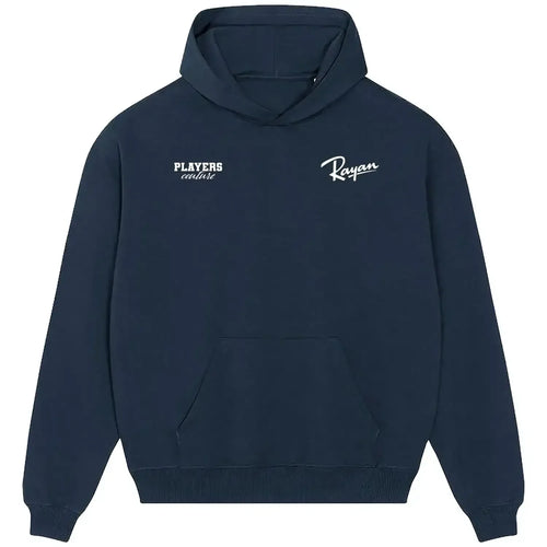 Rayan hoodie – navy men's hoodie featuring the Rayan Players Couture logo