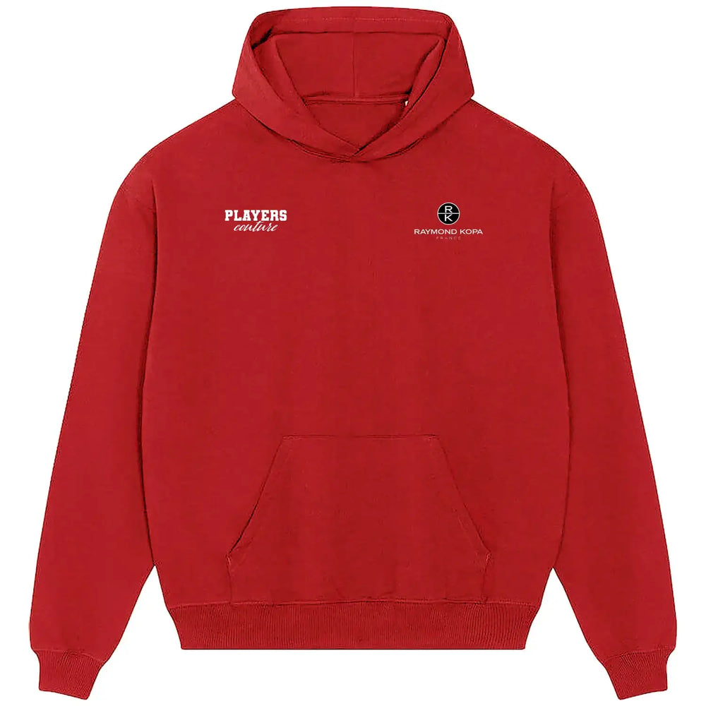 Raymond Kopa Logo Players Couture Men's Casual Hoodie - Red / S | Ballon D'Or, Fashion Collection, Football, France, Hoodies, Men's, Real Madrid, Volume 1