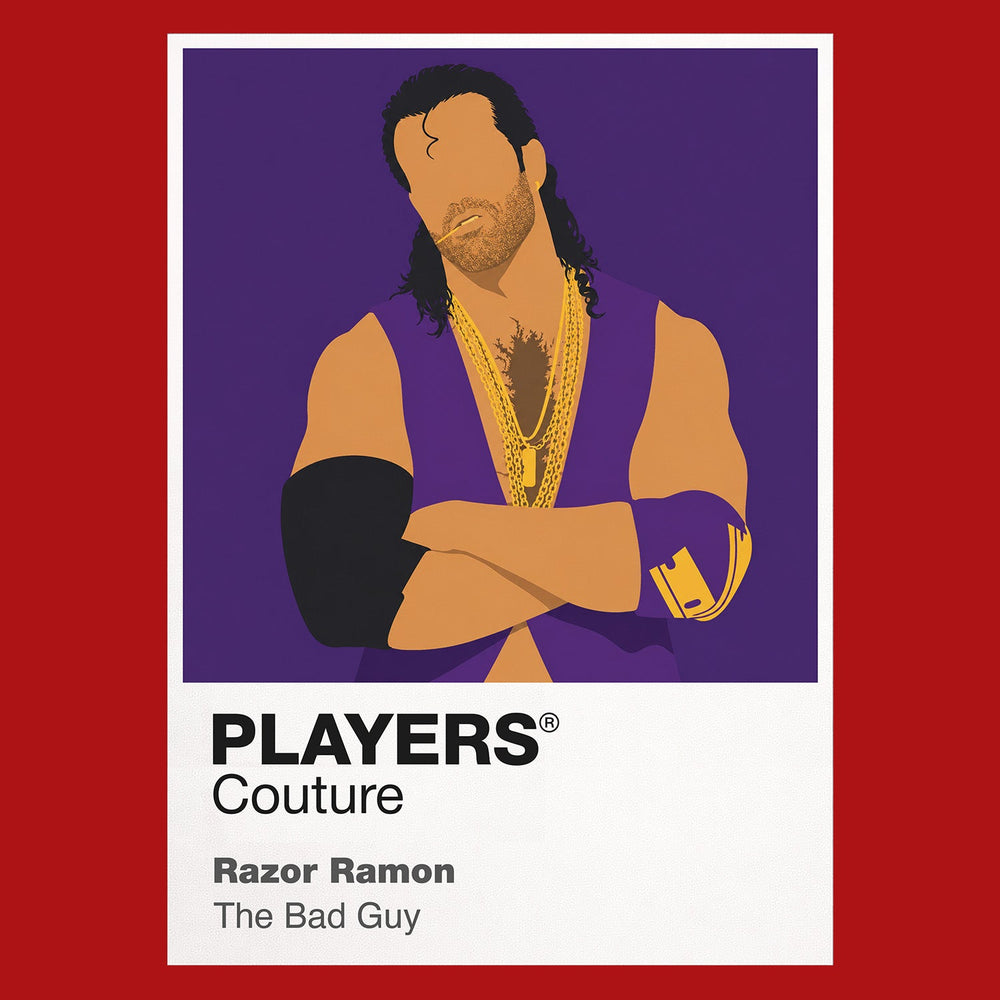 Razor Ramon Wrestling Icon Frame Men's Hoodie