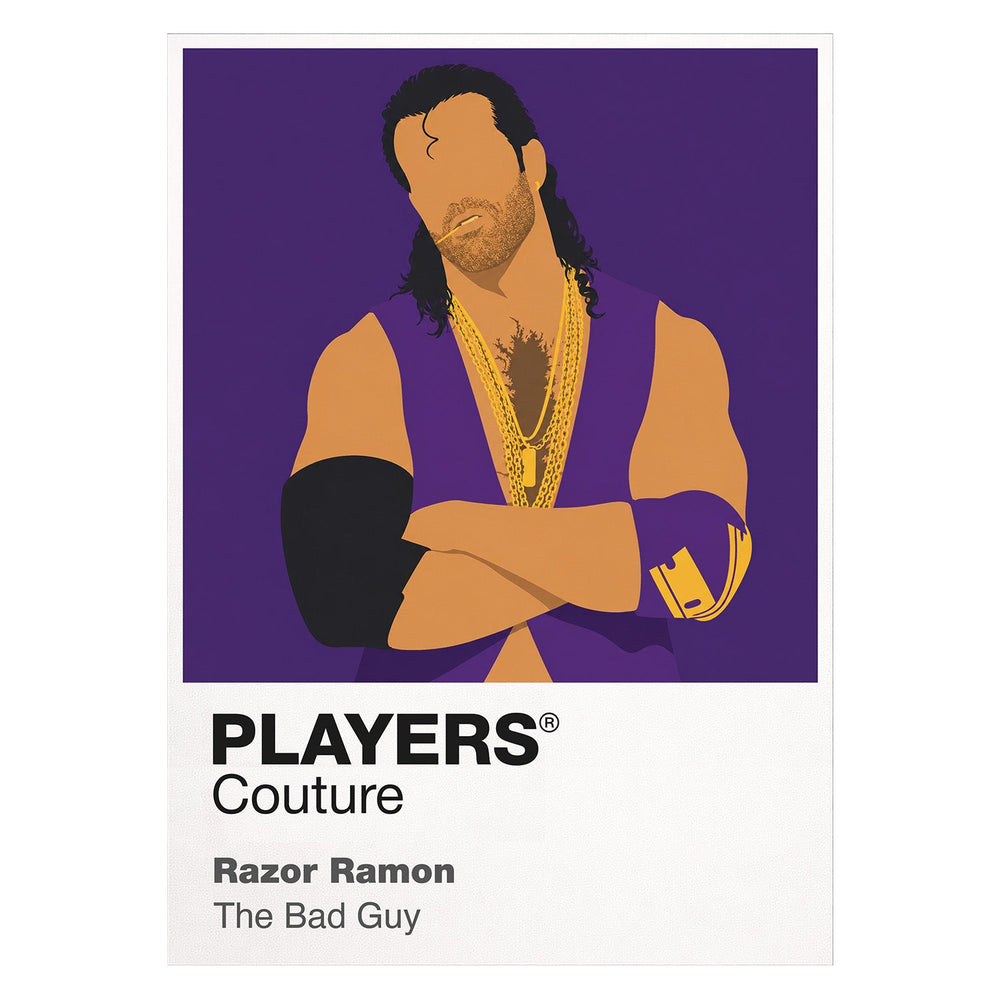 Razor Ramon Wrestling Icon Frame Men's T-Shirt