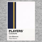 Real Madrid Classic Football Shirt Colours Frame Men's T-Shirt – close-up detail shot of the Real Madrid Players Couture