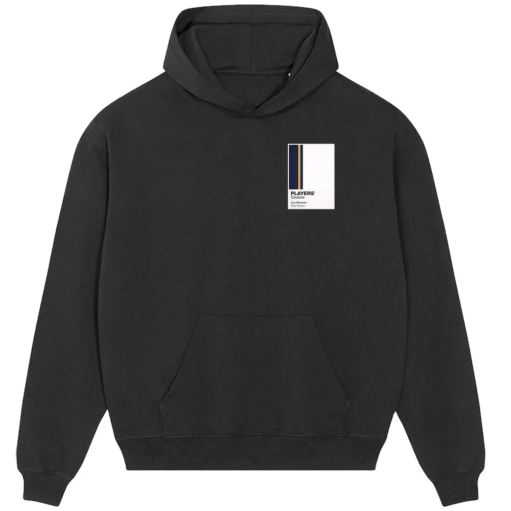 Real Madrid White hoodie – black men's hoodie featuring the Real Madrid White Players Couture logo