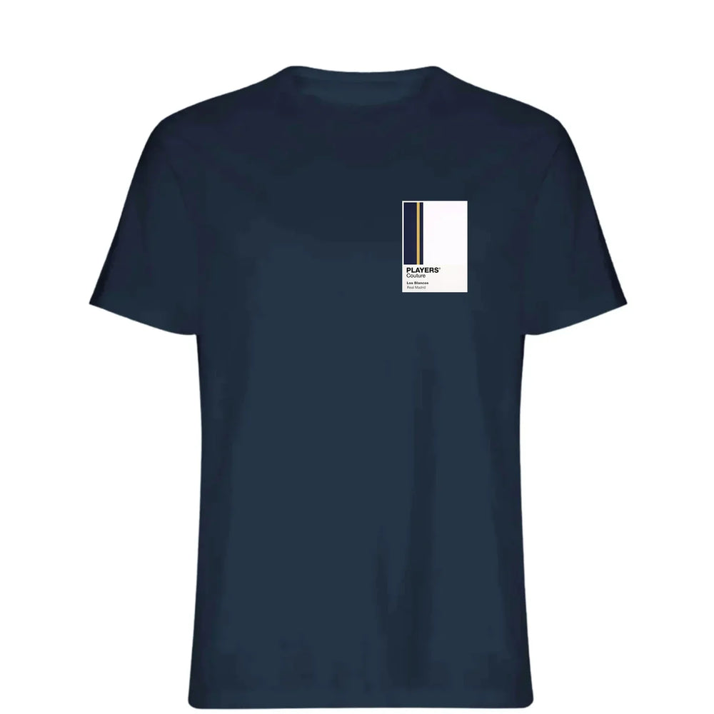 Real Madrid t-shirt – navy men's t-shirt featuring the Real Madrid Players Couture logo