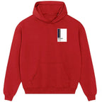 Real Madrid White hoodie – red men's hoodie featuring the Real Madrid White Players Couture logo