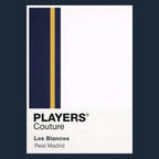 Real Madrid Classic Football Shirt Colours Frame Men's T-Shirt – close-up detail shot of the Real Madrid Players Couture