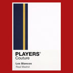 Real Madrid Classic Football Shirt Colours Frame Men's T-Shirt – close-up detail shot of the Real Madrid Players Couture