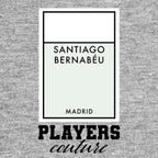 Real Madrid Monopoly Card hoodie – grey men's hoodie with black Real Madrid Monopoly Card letters and Players Couture logo