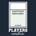 Real Madrid hoodie – navy men's hoodie with white Real Madrid letters and Players Couture logo on the chest