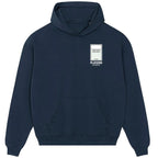 Real Madrid Monopoly Card hoodie – red men's hoodie with white Real Madrid Monopoly Card letters and Players Couture logo on