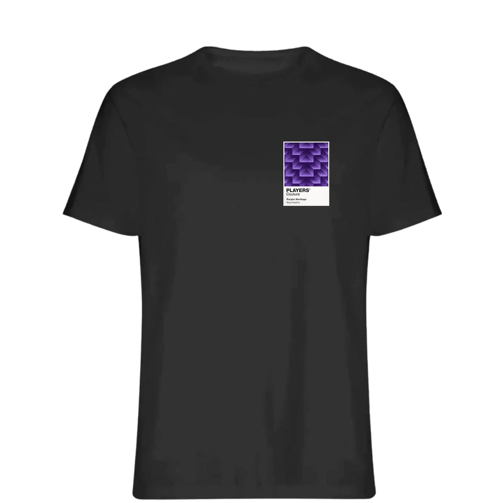 Real Madrid Purple t-shirt – purple men's t-shirt featuring the Real Madrid Purple Players Couture logo