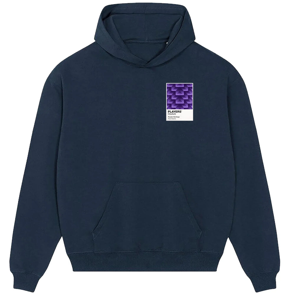 Real Madrid Purple Football hoodie – purple men's hoodie featuring the Real Madrid Purple Football Players Couture logo