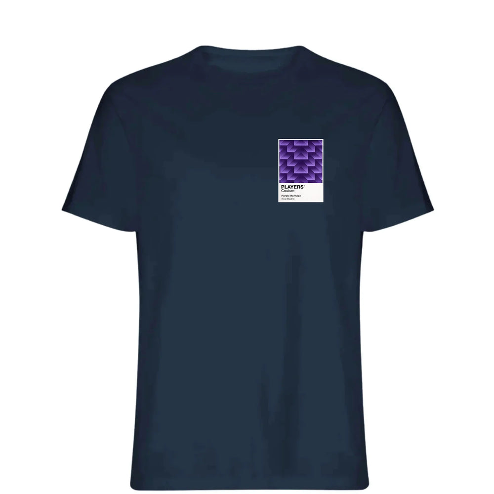 Real Madrid Purple t-shirt – purple men's t-shirt featuring the Real Madrid Purple Players Couture logo