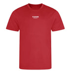 Essentials Collection t-shirt – red men's t-shirt with white Essentials Collection letters and Players Couture logo on the