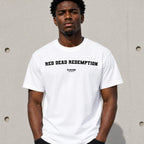 Red Dead Redemption Men's T-Shirt — lifestyle photo, White t-shirt