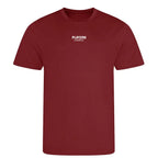 Essentials Collection t-shirt – red men's t-shirt with white Essentials Collection letters and Players Couture logo on the