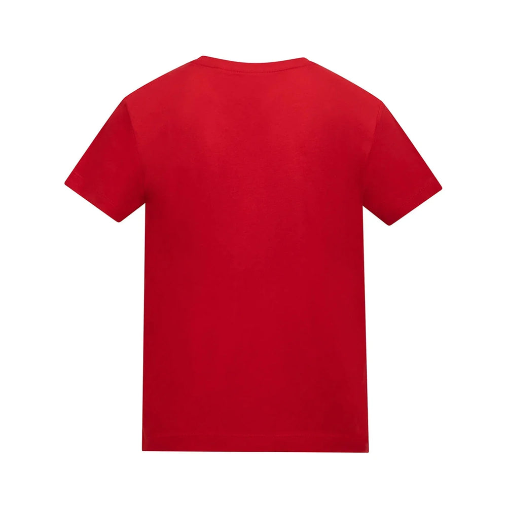Essentials Collection t-shirt – red kids' t-shirt with white Essentials Collection letters and Players Couture logo on the