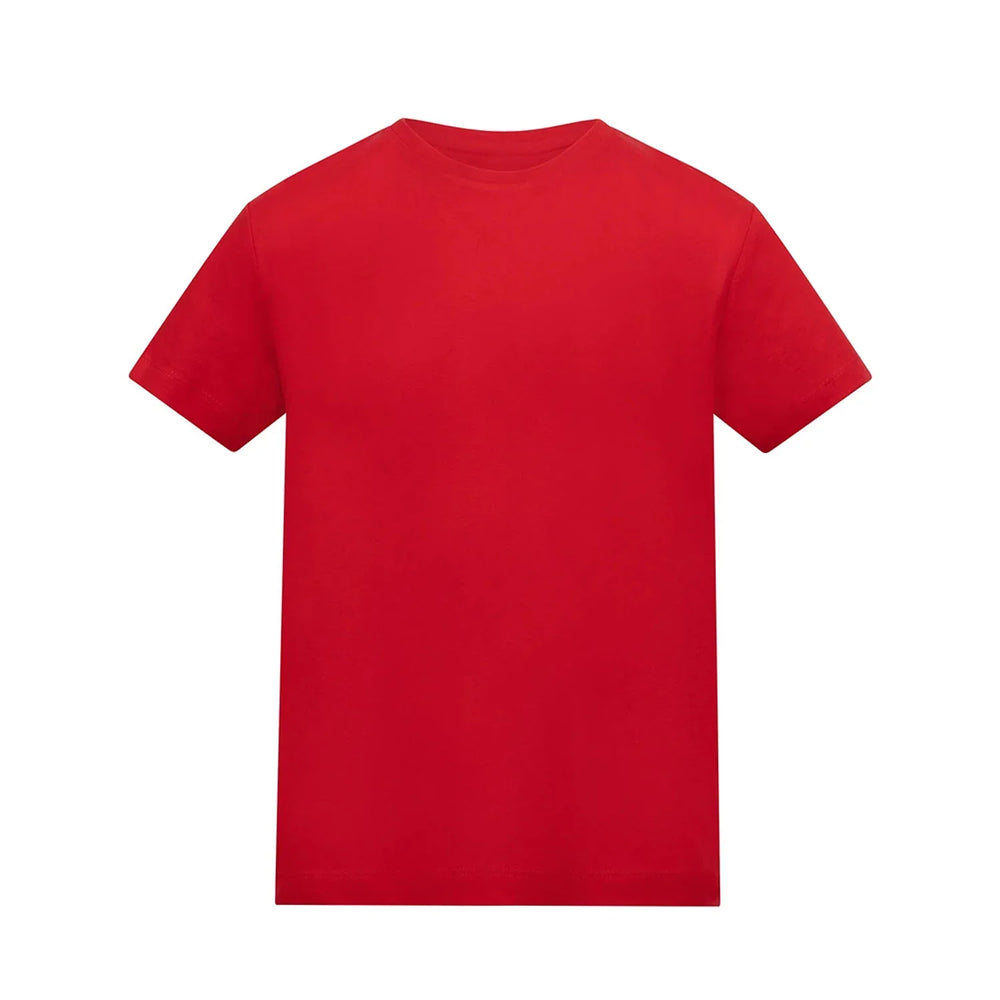 Custom Upload Your t-shirt – red kids' t-shirt featuring the Custom Upload Your Players Couture logo