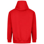 Essentials Collection hoodie – red men's hoodie with white Essentials Collection letters and Players Couture logo on the