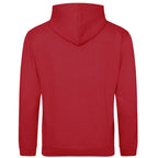 Essentials Collection hoodie – red men's hoodie with white Essentials Collection letters and Players Couture logo on the