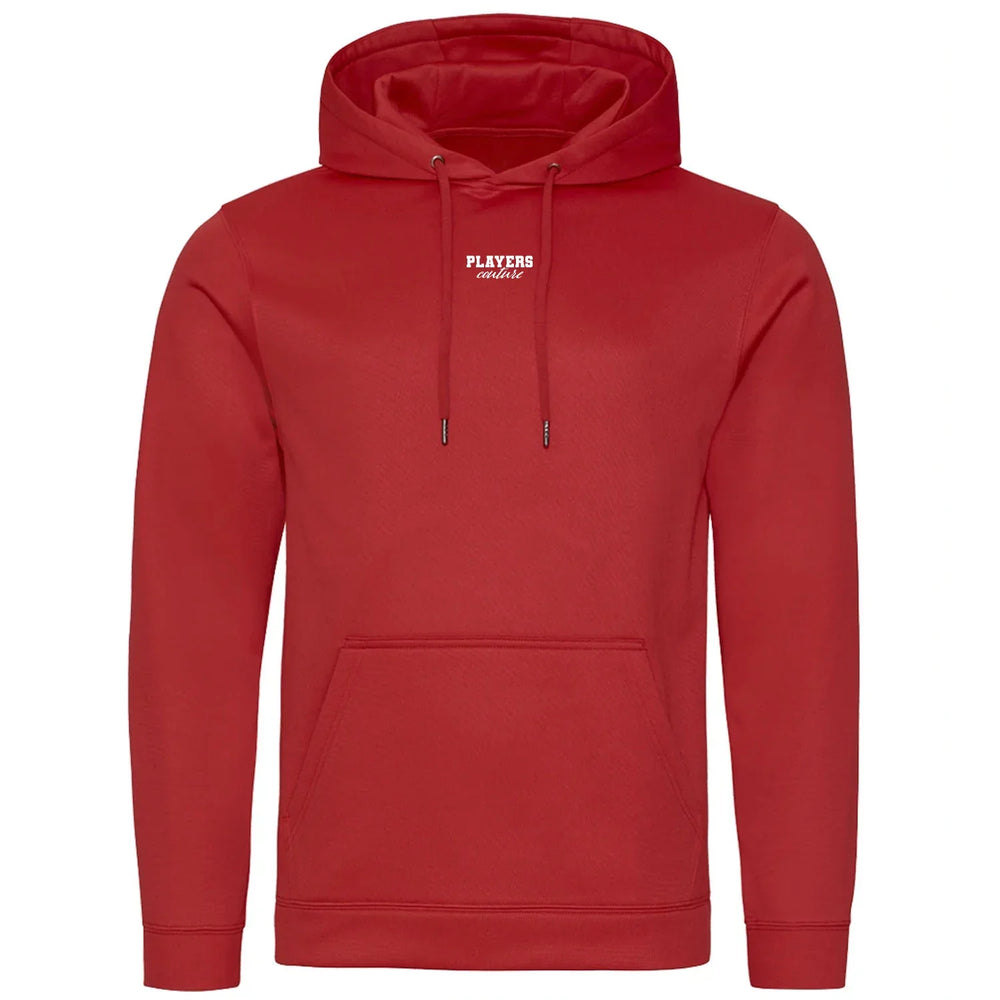 Essentials Collection Players Couture Men's Sports Polyester Red Hoodie - Red / S | Basics, Essentials Collection, Hoodies, Men's
