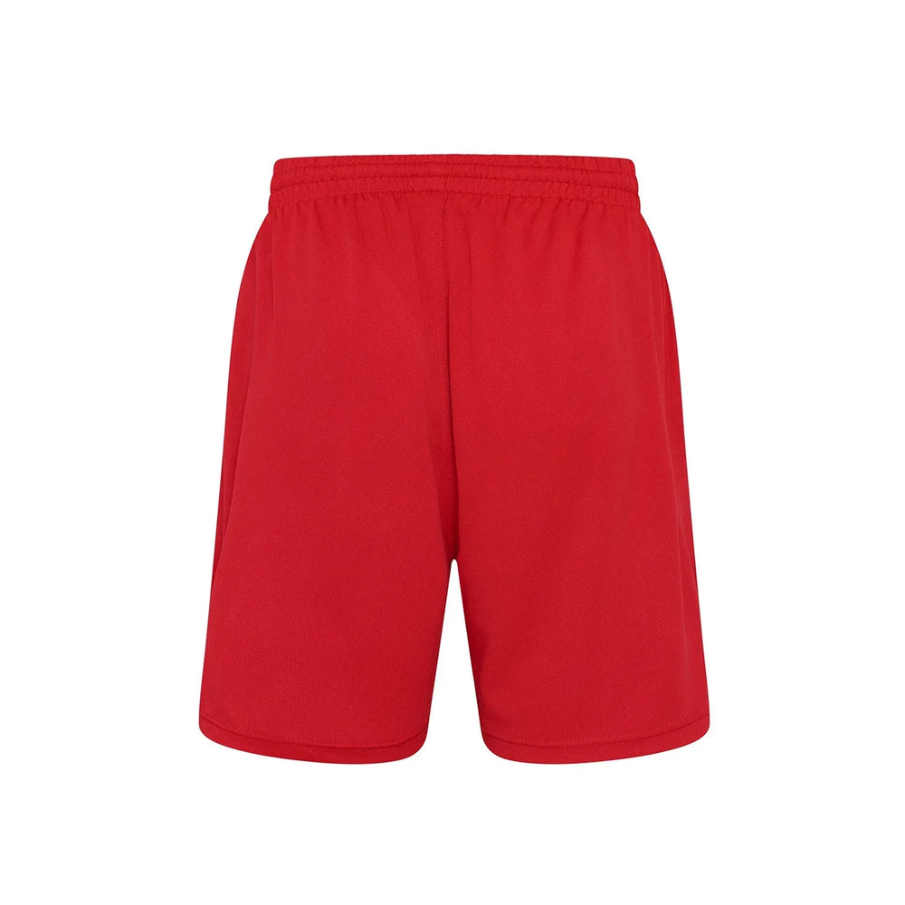 Essentials Collection Players Couture Men's Activewear Red Mesh Lined Shorts