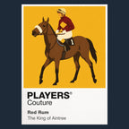 Red Rum horse racing hoodie – navy view