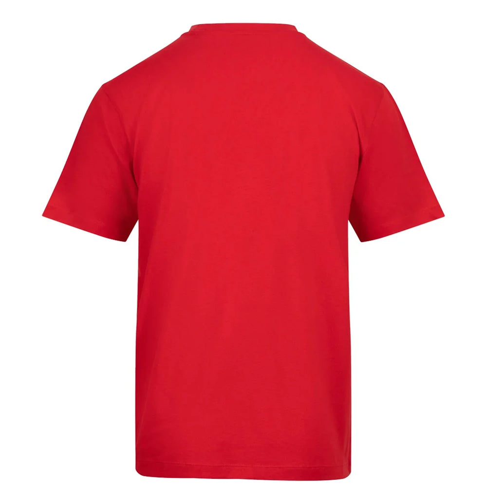 Essentials Collection t-shirt – red men's t-shirt with white Essentials Collection letters and Players Couture logo on the