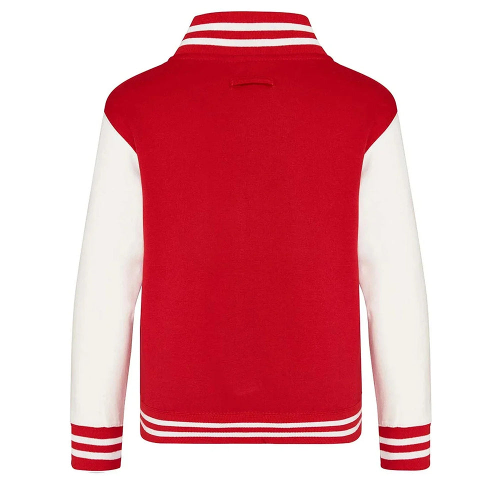 Essentials Collection hoodie – red kids' hoodie with white Essentials Collection letters and Players Couture logo on the