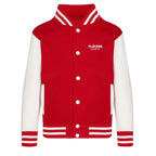 Essentials Collection hoodie – red kids' hoodie with white Essentials Collection letters and Players Couture logo on the