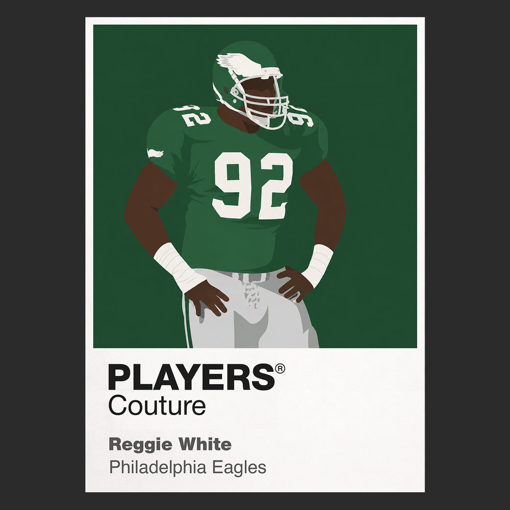 Reggie White Eagles American Football Icon Frame Men's T-Shirt