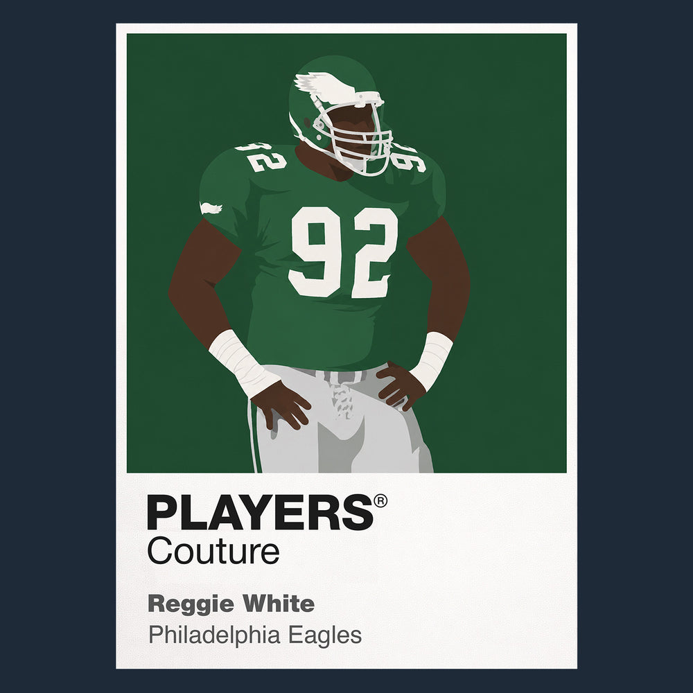 Reggie White Eagles American Football Icon Frame Men's T-Shirt