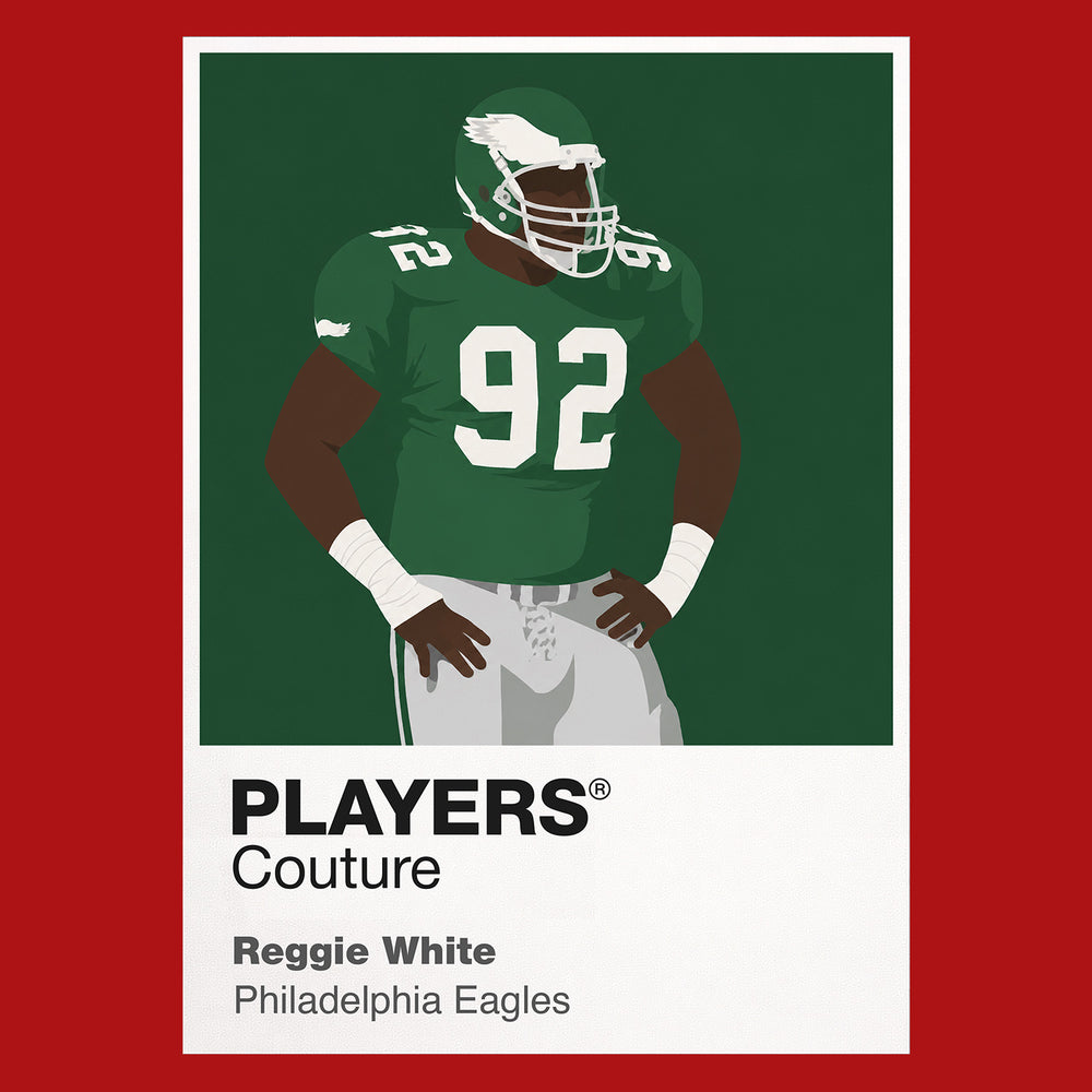 Reggie White Eagles American Football Icon Frame Men's T-Shirt
