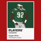 Reggie White Eagles American Football Icon Frame Men's T-Shirt